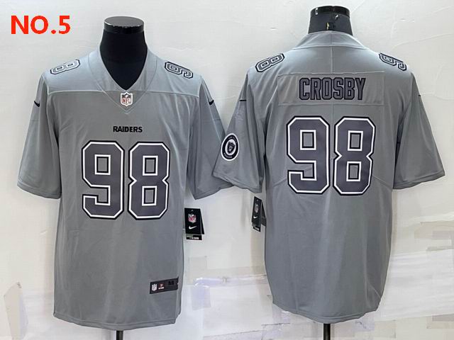 Men's Las Vegas Raiders 98 Maxx Crosby Jersey NO.5;